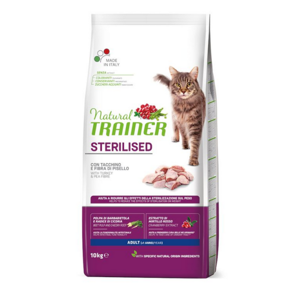 Cane - Natural Trainer 10Kg Sterilised Carni Bianche