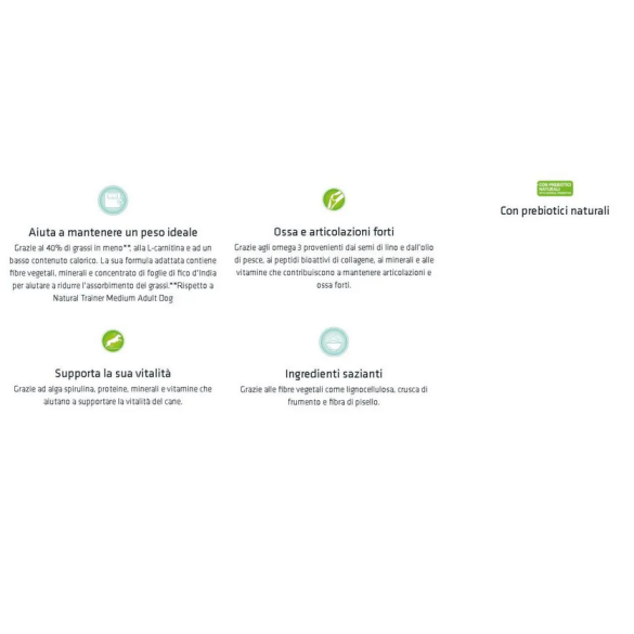 Cane - Natural Trainer Weight Care Adult Medium Maxi 12Kg Tacchino