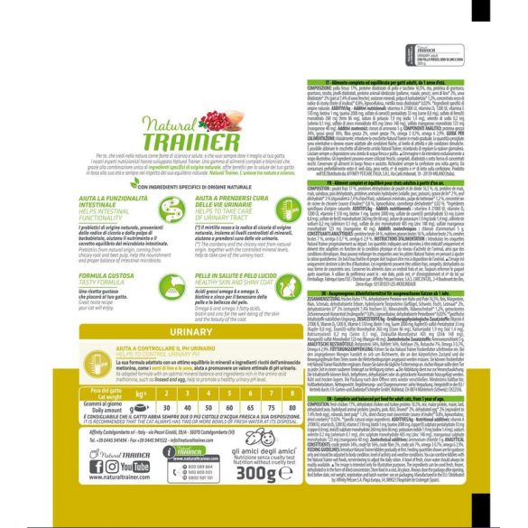 Gatto - Natural Trainer 300gr Urinary Pollo