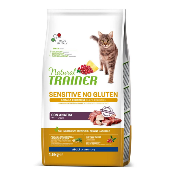 Gatto - Natural Trainer 1,5kg Sensitive Anatra