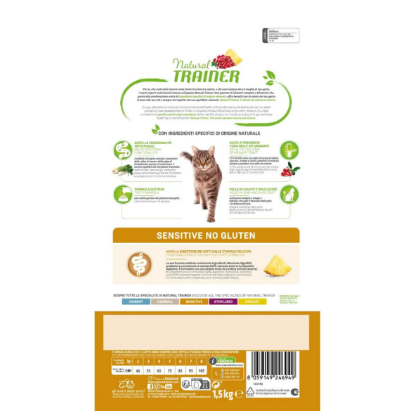 Gatto - Natural Trainer 1,5kg Sensitive Anatra