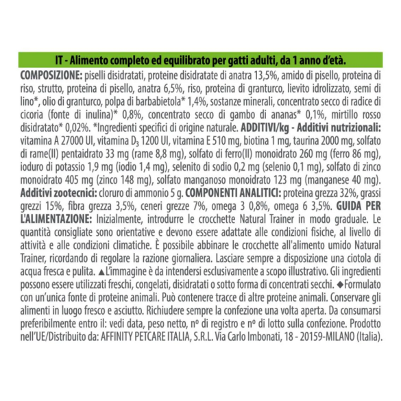 Gatto - Natural Trainer 1,5kg Sensitive Anatra