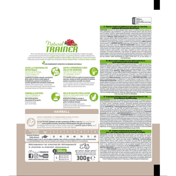 Gatto - Natural Trainer 300gr Hairball Pollo