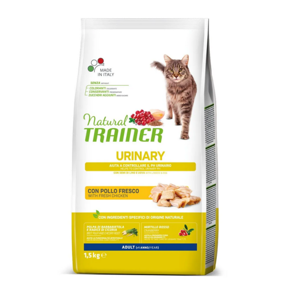 Gatto - Natural Trainer 1,5Kg Urinary Pollo