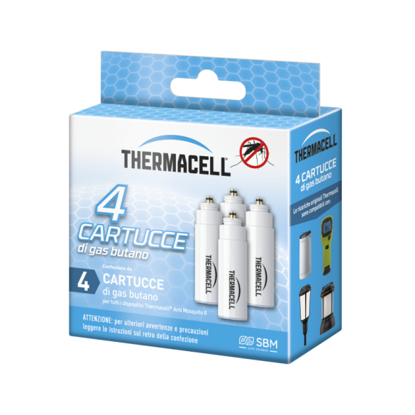 THERMACELL - 4 Cartucce gas butano