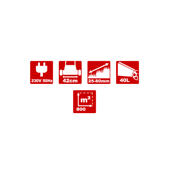 Rasaerba Attila AT 4418 EL 1800W BRUMAR