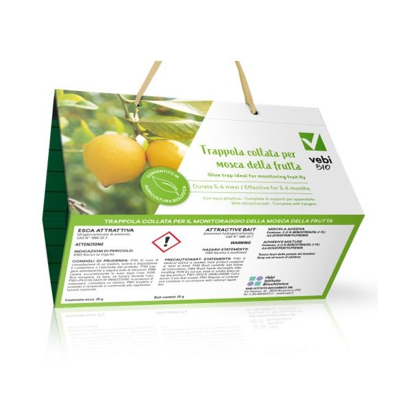 Pagoda Yellow Trappola Collata Alimentare Cromotropica Contro La Mosca Mediterranea Della Frutta