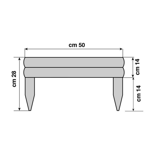 Recinzione Vampiro 50x14x28 cm Verdelook
