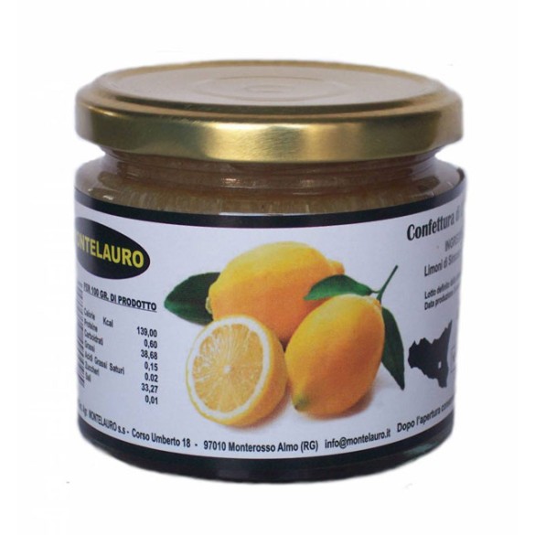 Marmellata 220gr di Limoni Siracusani MONTELAURO