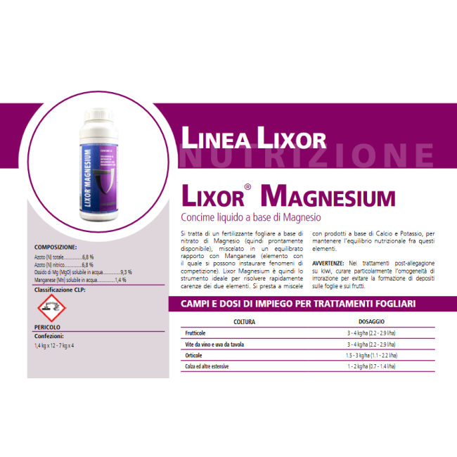Biogard Lixor Magnesium 1,4kg Concime...