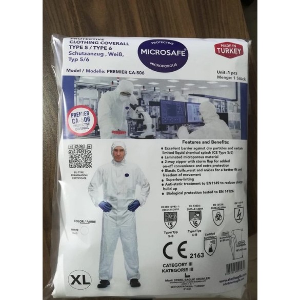 Tuta monouso in polipropilene