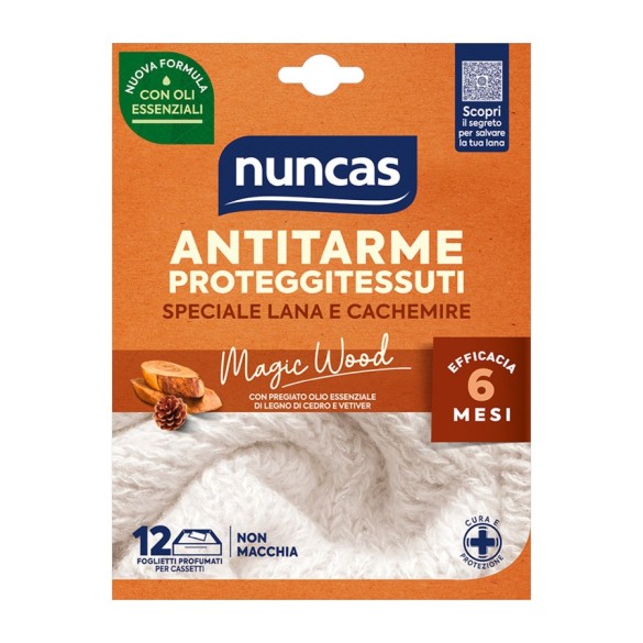 Antitarme 12 Foglietti Magic Wood Nuncas