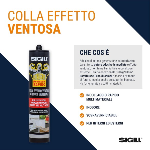 Ultra Grip Montaggio Rapido Cartuccia da 290ml SIGILL