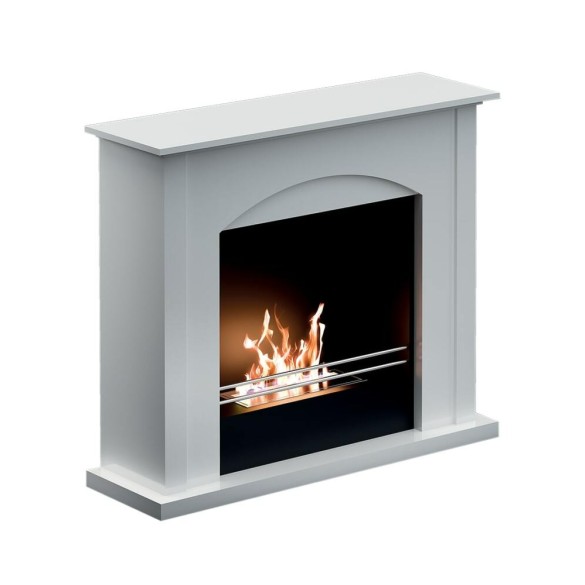 Biocamino da Pavimento Firenze mod. Bianco Tecno Air System