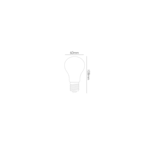 Goccia Led Opale A Filamento 11W E27 Luce Fredda MFG100F2 Novaline
