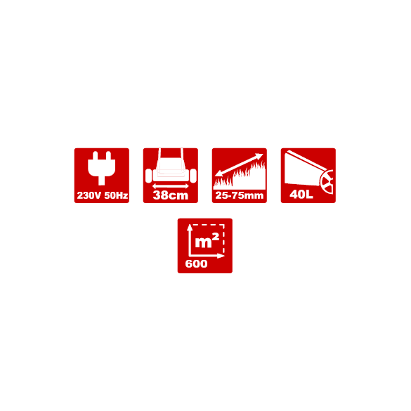 Rasaerba Attila AT 4016 EL 1600W BRUMAR