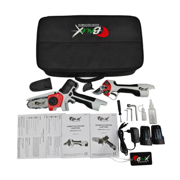 Kit Forbice BXFB 3014 + Potatore Balex BXPR 1410 con valigetta