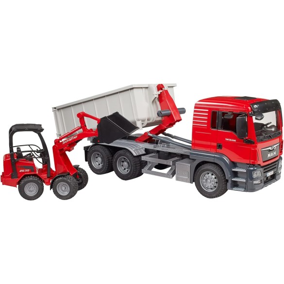 Camion MAN TGS + Caricatore da cantiere Schäffer BRUDER