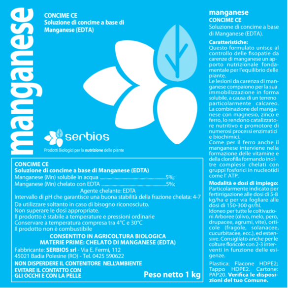 Concime Manganese 1Kg Serbios
