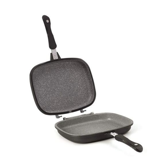 Padella Grill Doppia Petravera 32x24 cm AETERNUM