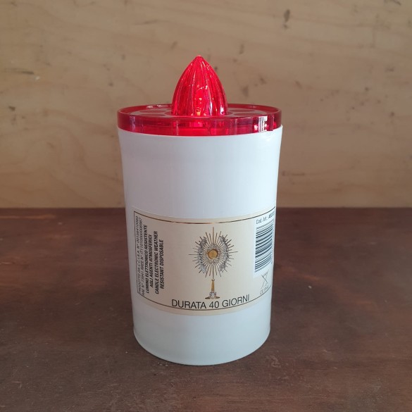 Lumino Votivo Elettronico Bianco 40 gg