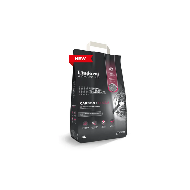 Sabbia per Gatto Carbon Plus Lindocat 8L