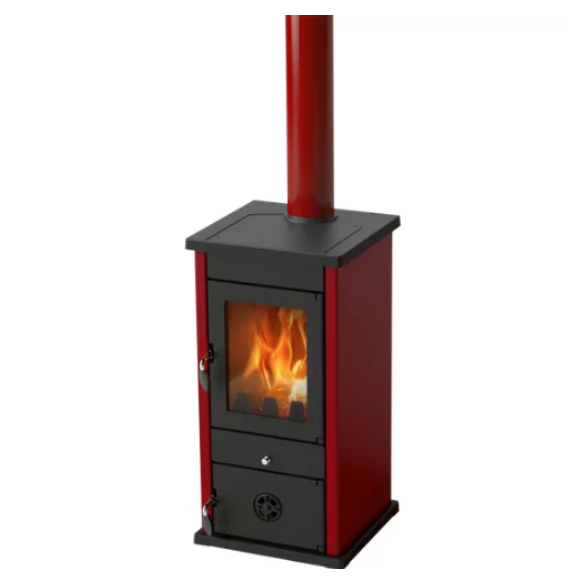 Stufa a Legna SD Vesta Eco Rosso MBS