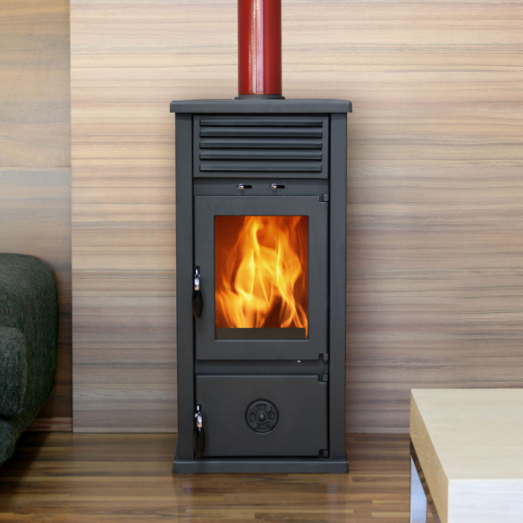 Stufa a Legna SD Vesta Plus Rossa MBS