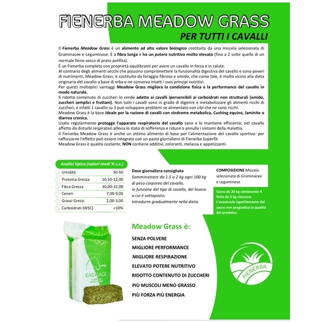 Pallet 30 pz Fieno 20KG Medowgrass...