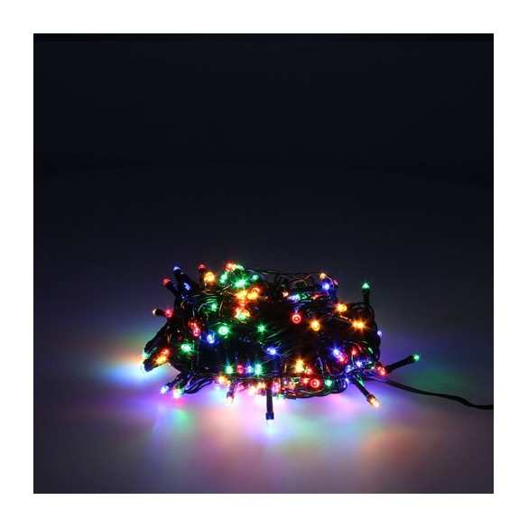 Luci Natalizie Solari 100 Led Multicolor Interno/Esterno (IP44) MAURER