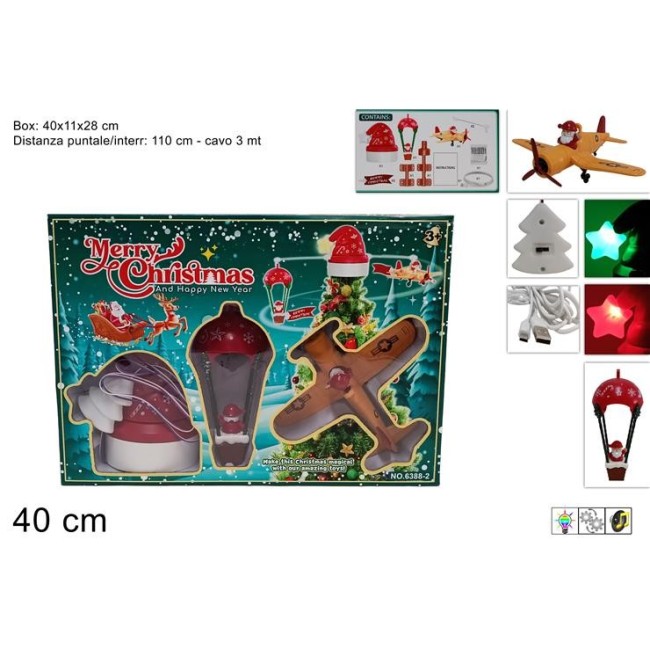 Puntale Per Albero Con Mongolfiera E...