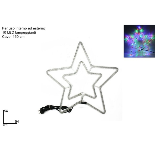 Doppia Stella Con Led Multicolor...