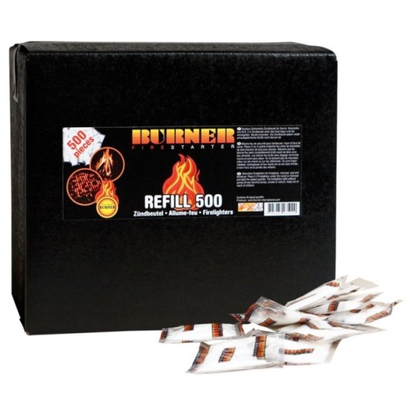 Accendifuoco ecologico 500 bustine BURNER