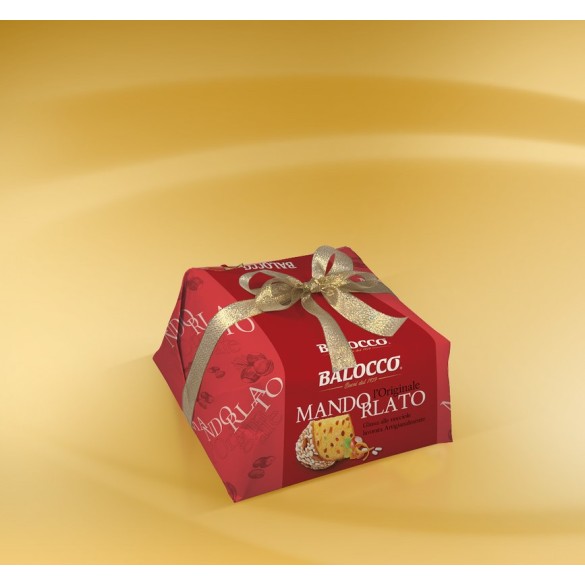 Panettone Mandorlato 1kg Incartato a Mano BALOCCO
