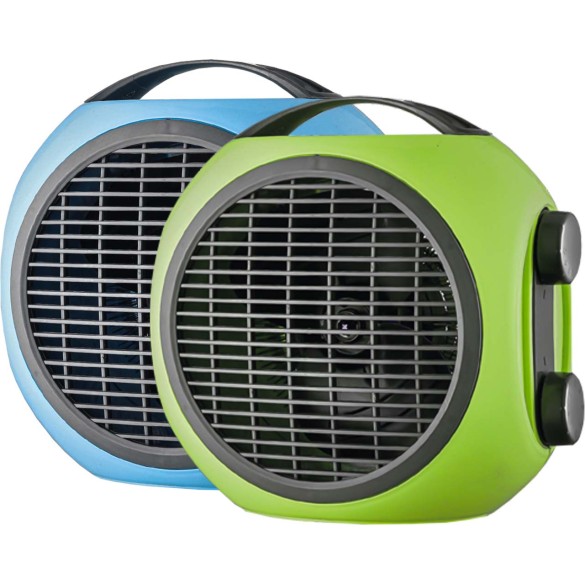 Termoventilatore Azzurro 2000W – 3 Selezioni Riscaldanti – Antiribaltamento – Sensore Mancanza Ossigeno VINCO