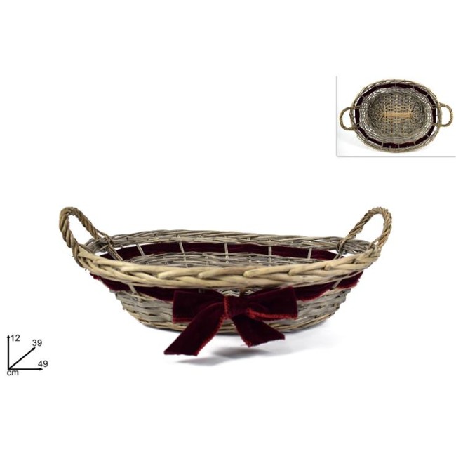 Cesta Natalizia Ovale 49x40 cm...