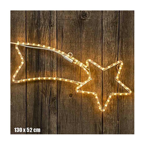 Stella Cometa Luminosa Bianca Calda 52x130 DUE ESSE CHRISTMAS