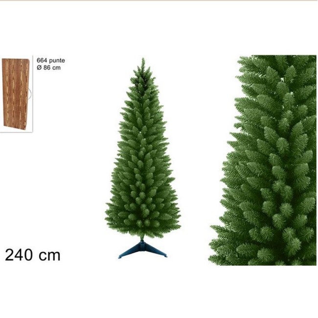 Albero di Natale Verde Slim cm 240...