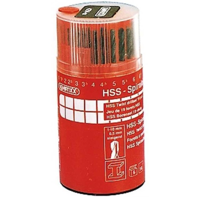 Einhell Set 19 punte elicoidali HSS...