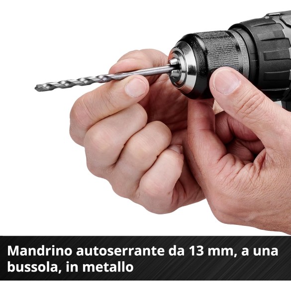 Trapano a Percussione a Batteria TP-CD 18/60 Li-i BL Solo PXC, 18 V, Senza Batteria e Caricabatteria EINHELL