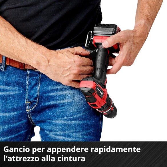 Trapano a Percussione a Batteria TE-CD 18/44 Li-i Power X-Change, Batteria da 2,5 Ah e Caricabatterie EINHELL