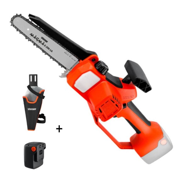 Kit - Motosega Magma E-200 LA 21 V con Batteria e Caricatore STOCKER