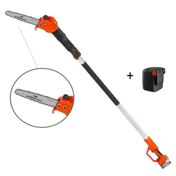 Kit Potatura Da Terra Con Potatore Telescopico E-300 LA Con Batteria 4 Ah STOCKER