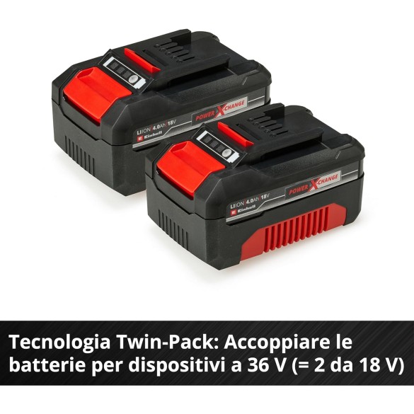 Set Batteria 2x18V 4,0Ah PXC-Twinpack CB A1 EINHELL