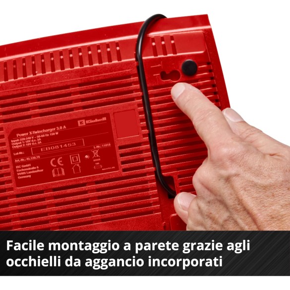 Kit Batteria e Caricabatteria PXC Starter Kit 2x 4,0Ah & Twincharger Kit 1 EINHELL