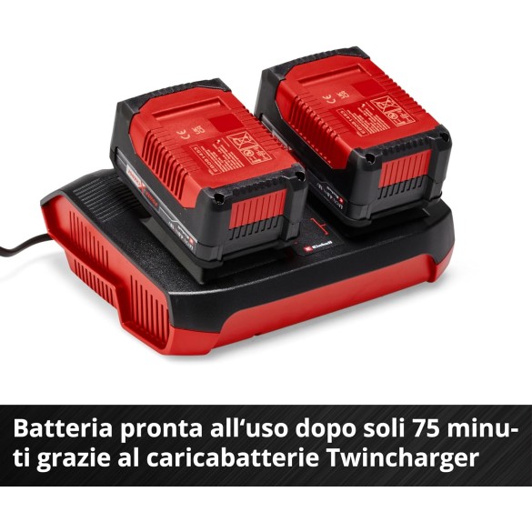 Kit Batteria e Caricabatteria PXC Starter Kit 2x 4,0Ah & Twincharger Kit 1 EINHELL