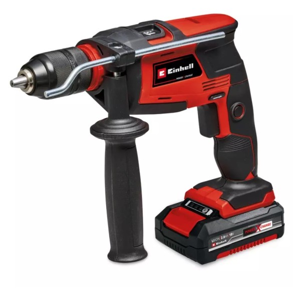 Trapano a Percussione a Batteria TE-ID 18 Li - Solo, Senza Batteria EINHELL