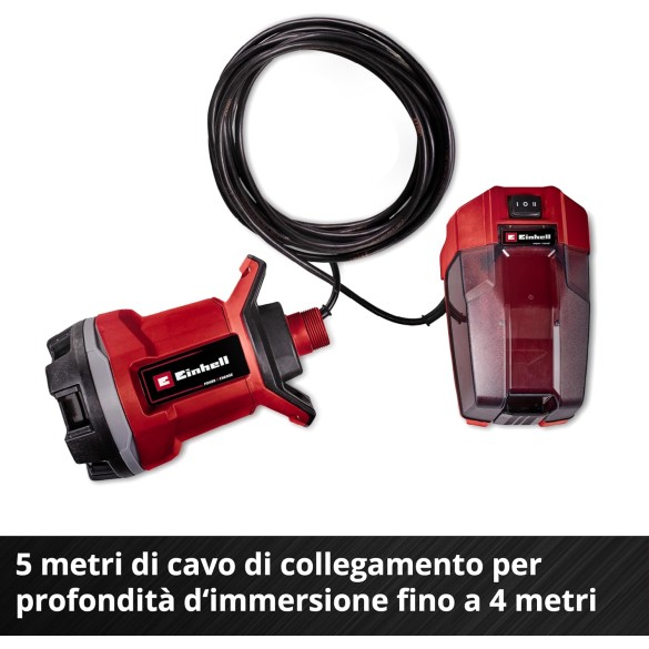Pompa Immersione Acque Scure a Batteria GE-DP 18/25 Li - Solo Senza Batteria EINHELL