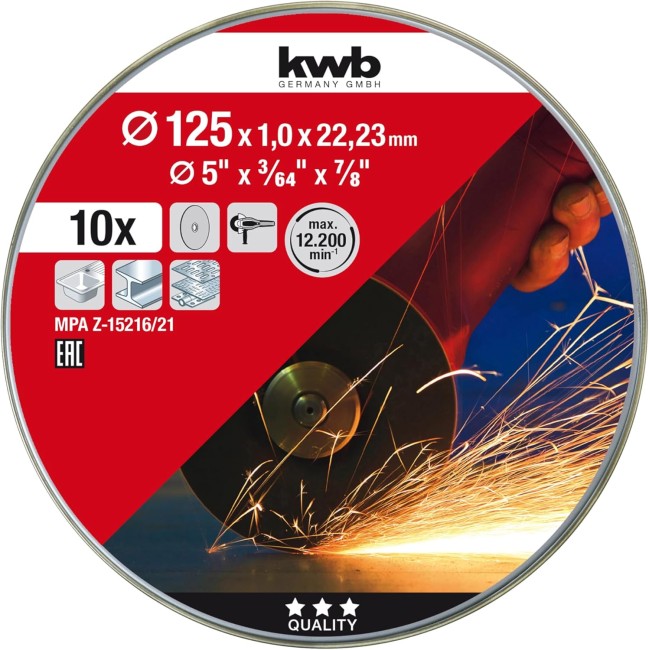 Dischi Da Taglio 125 mm x 1 mm Box 10...