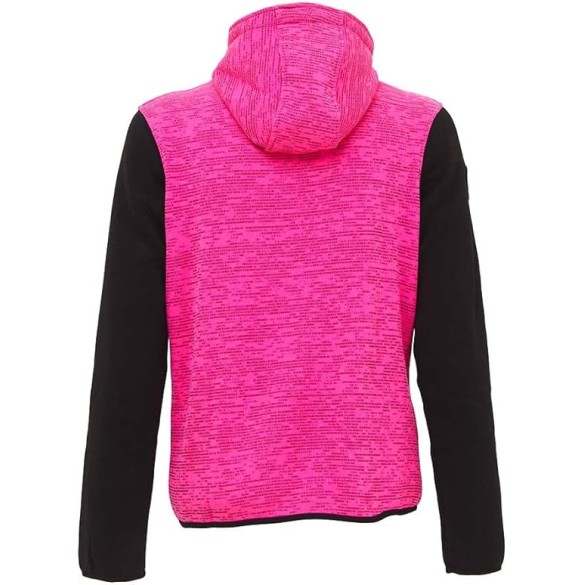 Felpa Donna Rainbow Lady Grigio-Fucsia Taglia XL U-POWER